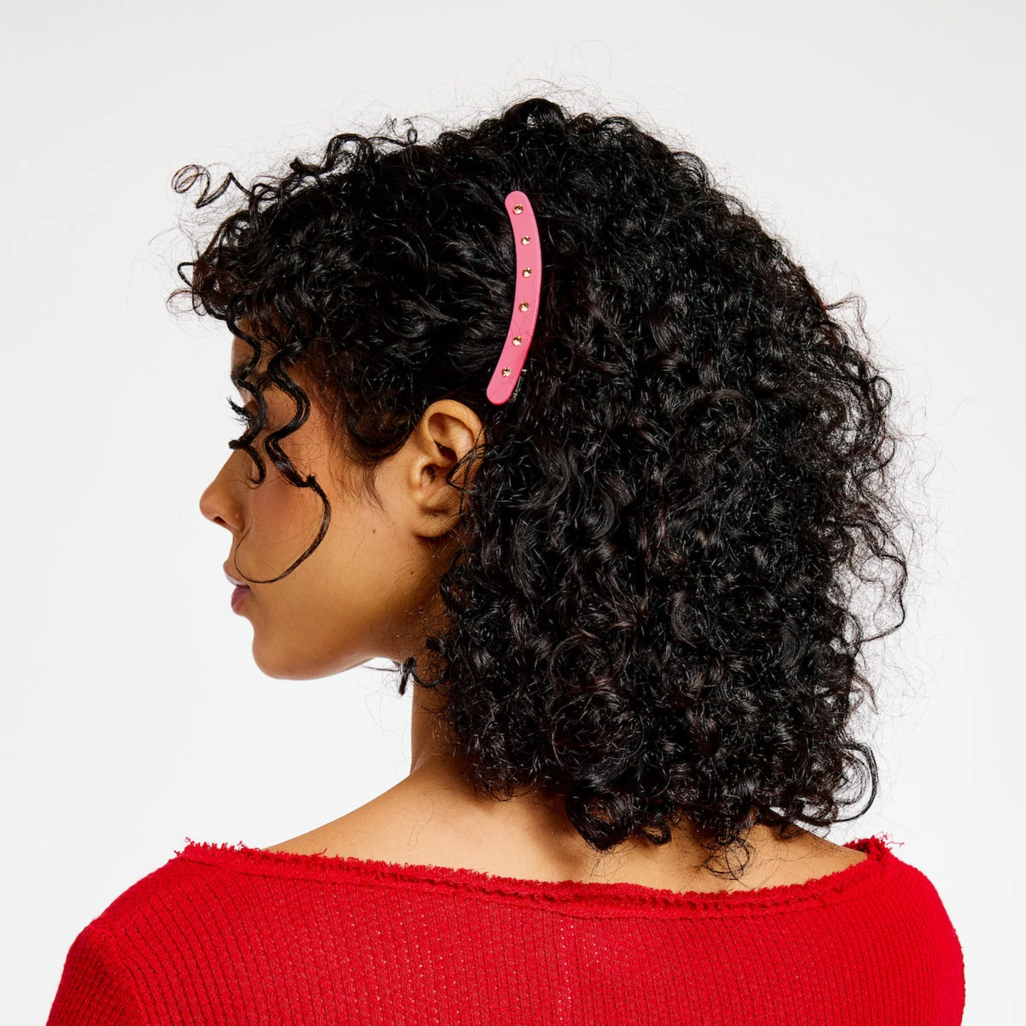 Allie Clips in Large Pink - Image 2