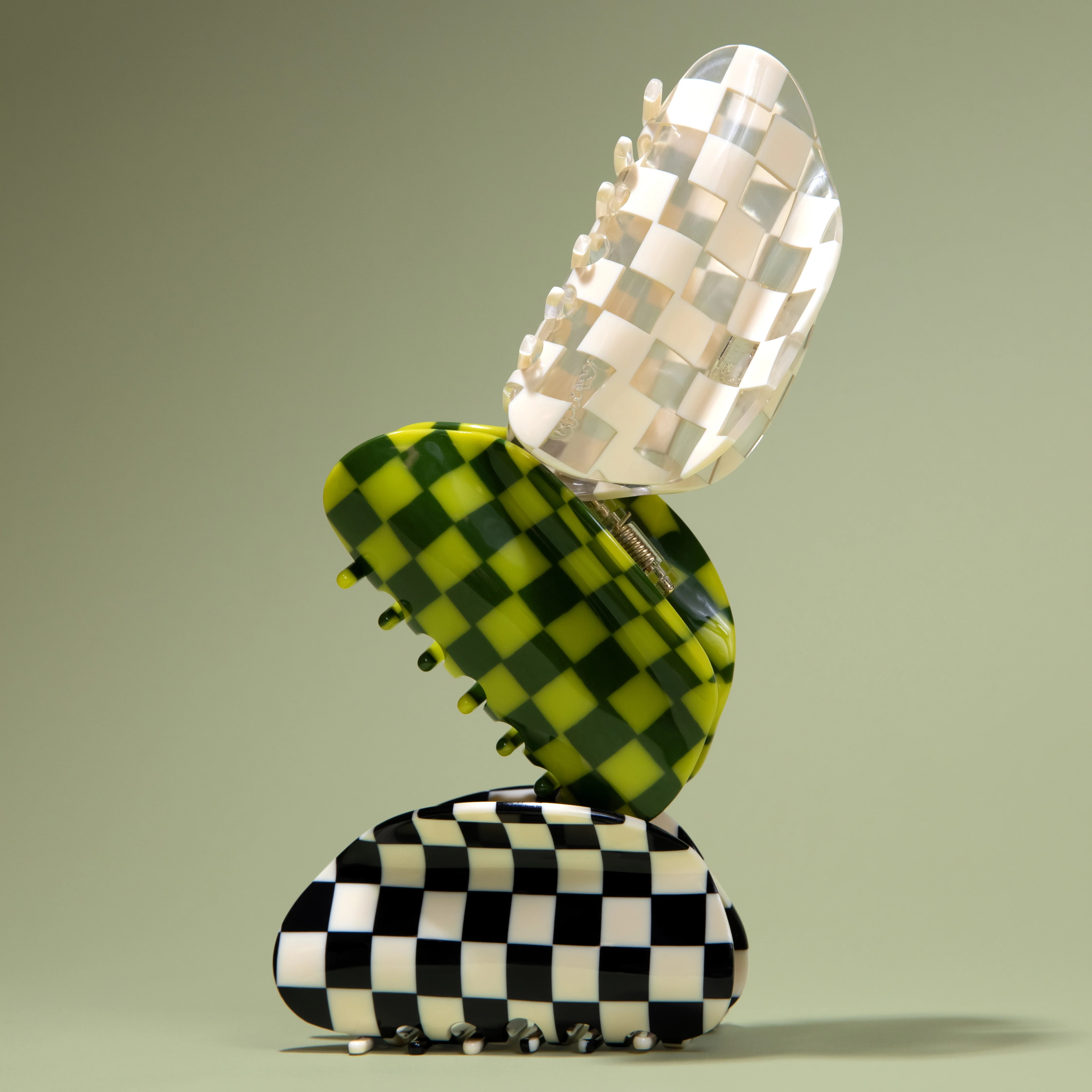 Checker Claw in Black + White - Image 8