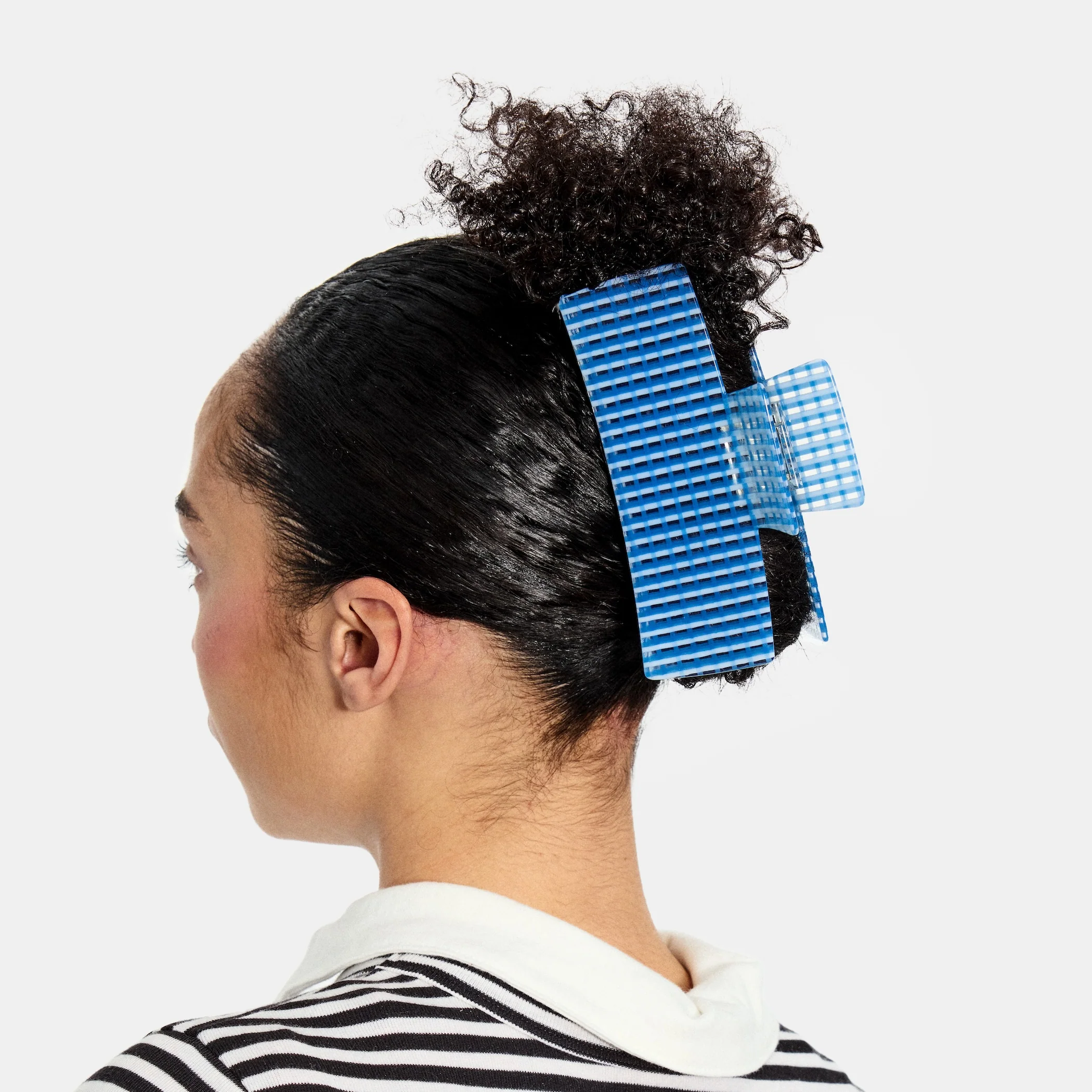 Jumbo Box Claw in Blue Lattice - Image 2