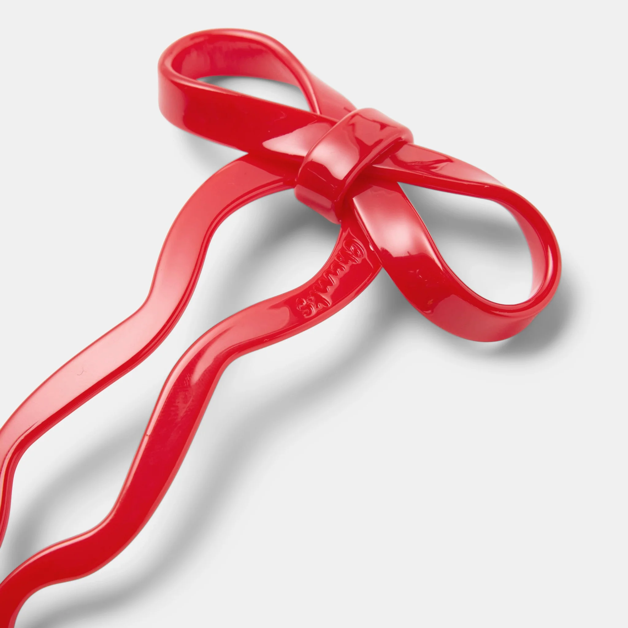 Bow Hairpin in Large Cherry - Image 4