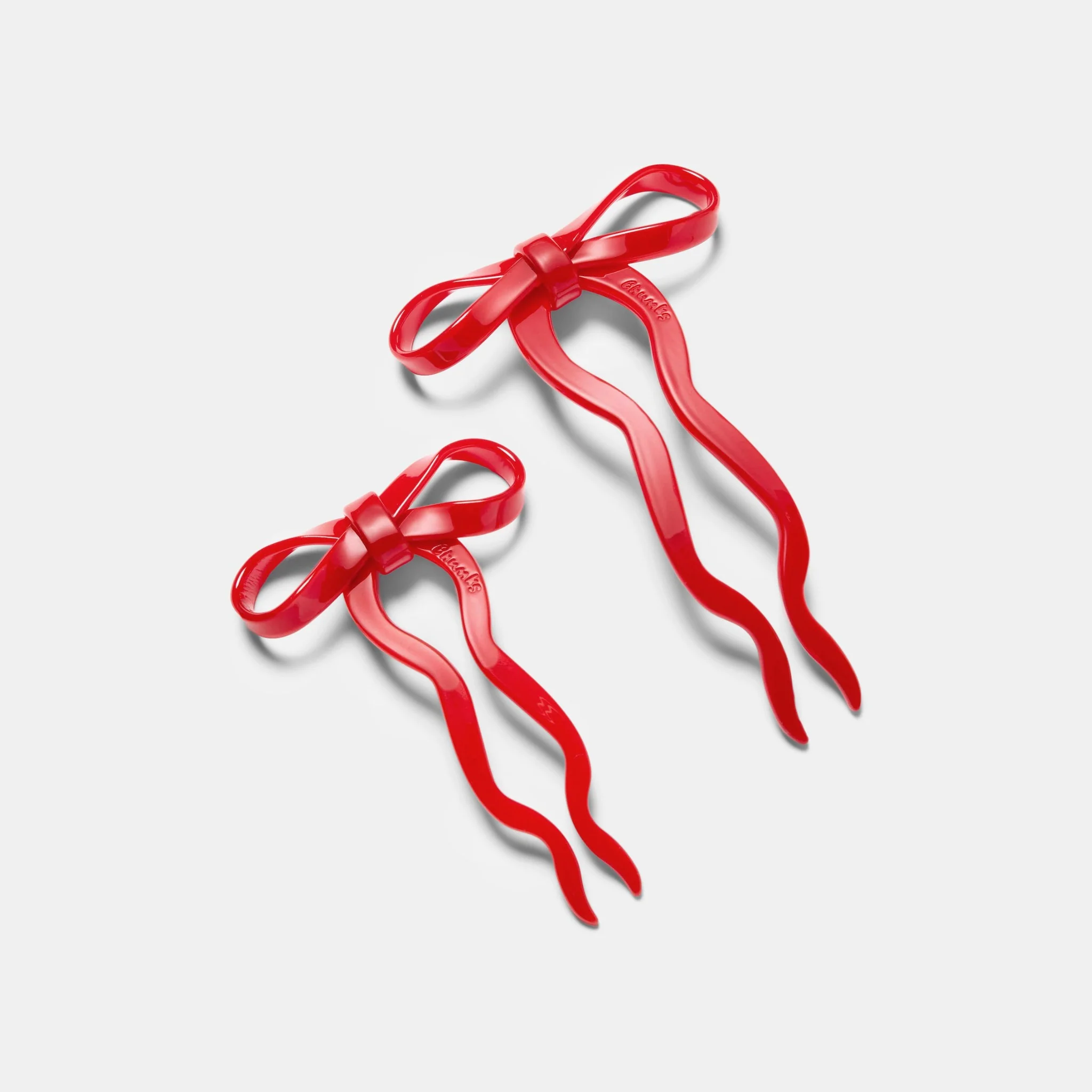 Bow Hairpin in Large Cherry - Image 5