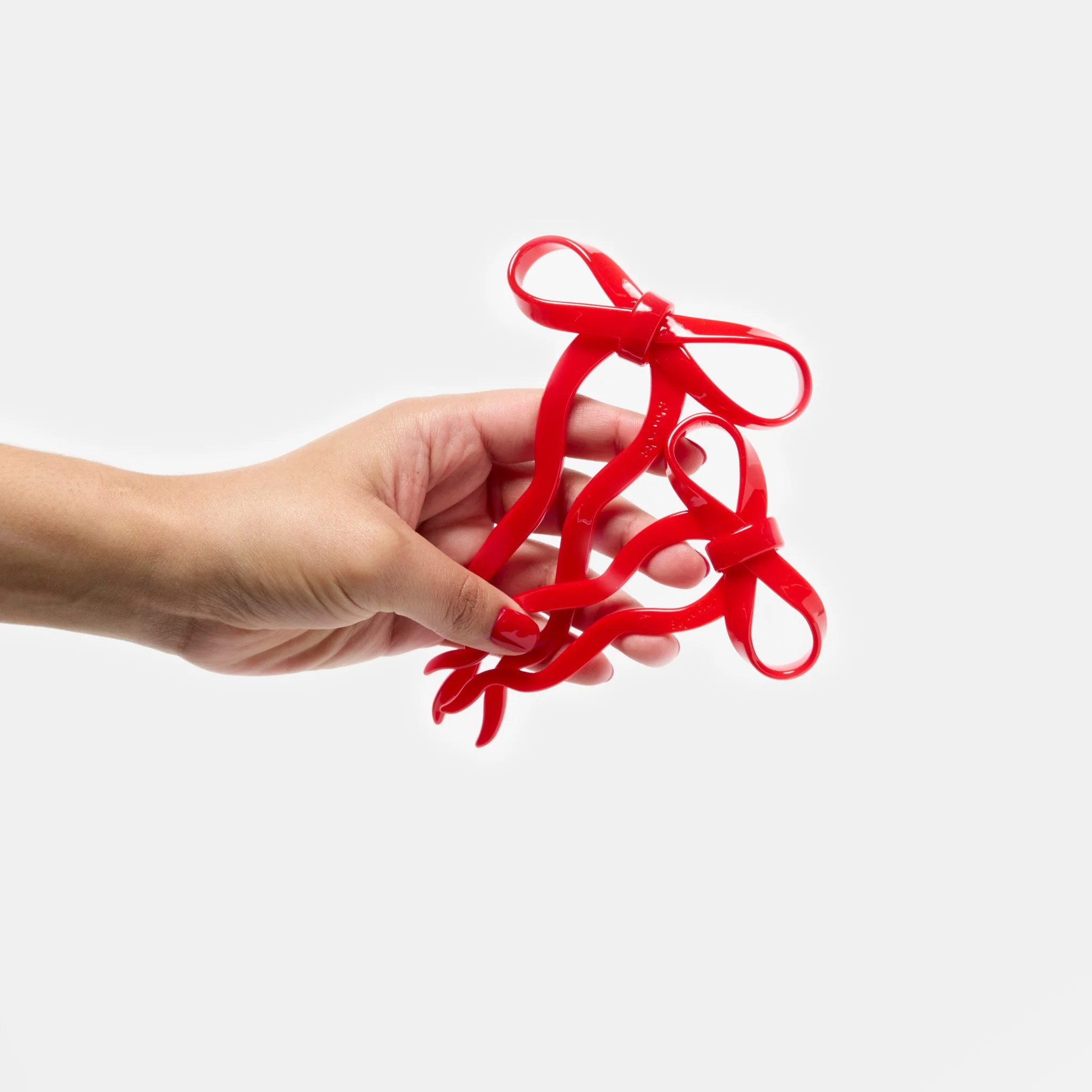 Bow Hairpin in Large Cherry - Image 6