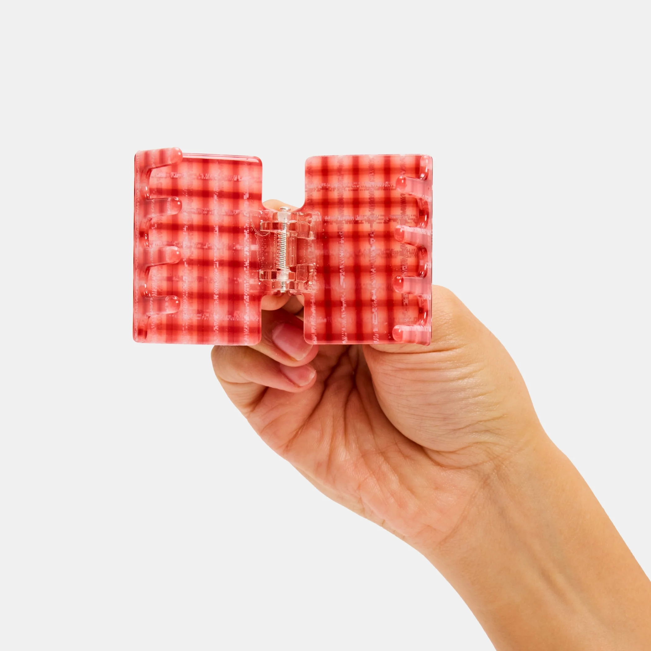 Midi Box Claw in Red Plaid - Image 5