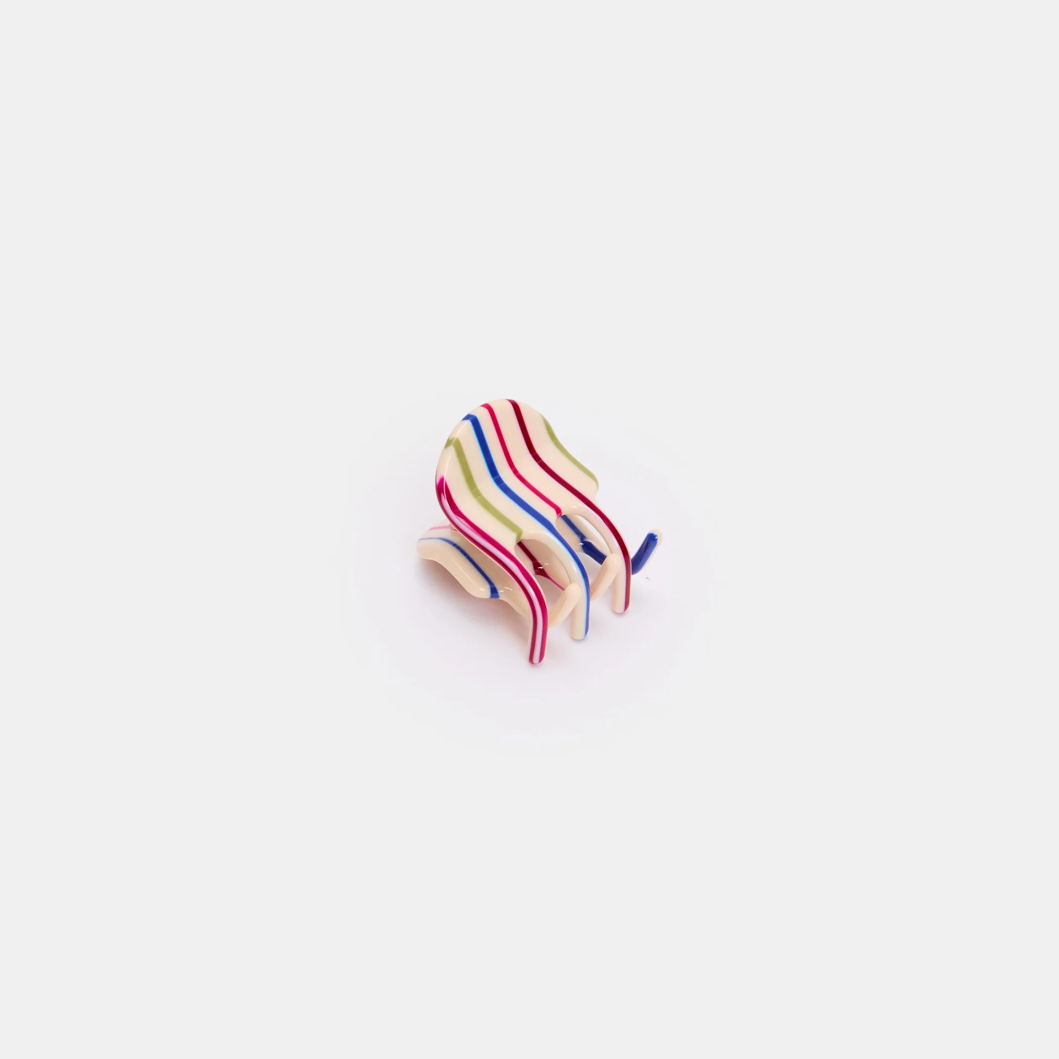 Mini Claw in Vanilla Stripe