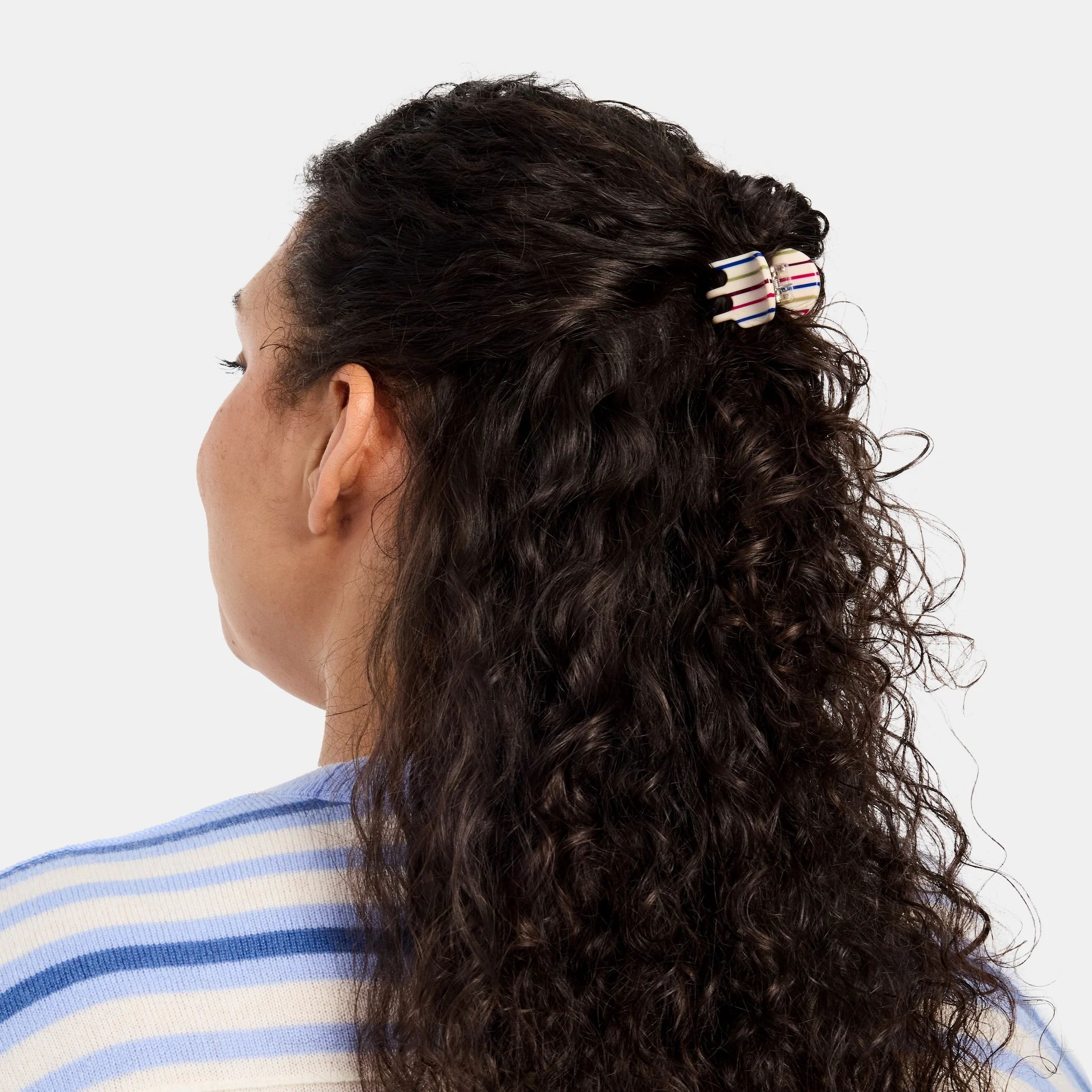 Mini Claw in Vanilla Stripe - Image 2