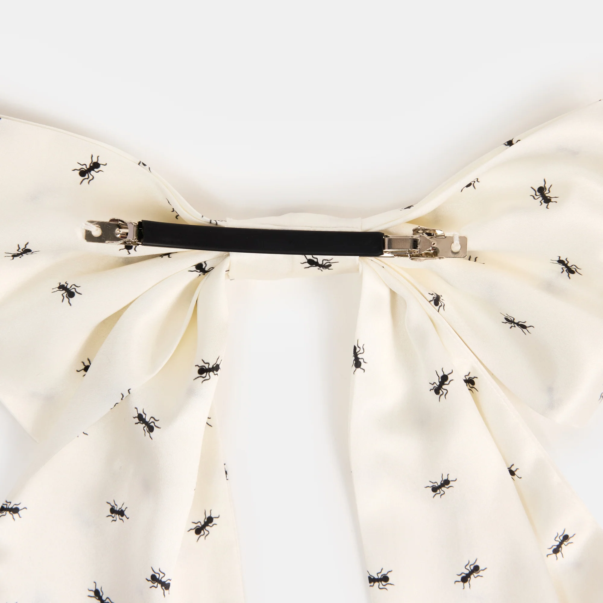 Silk Bow Barrette in Ants - Image 5