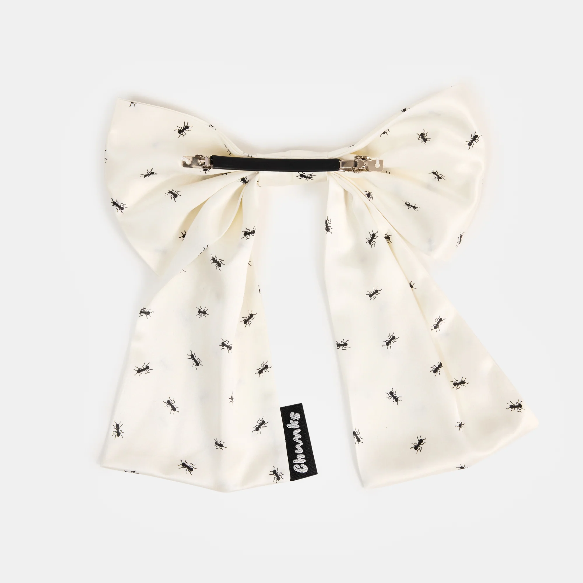 Silk Bow Barrette in Ants - Image 6