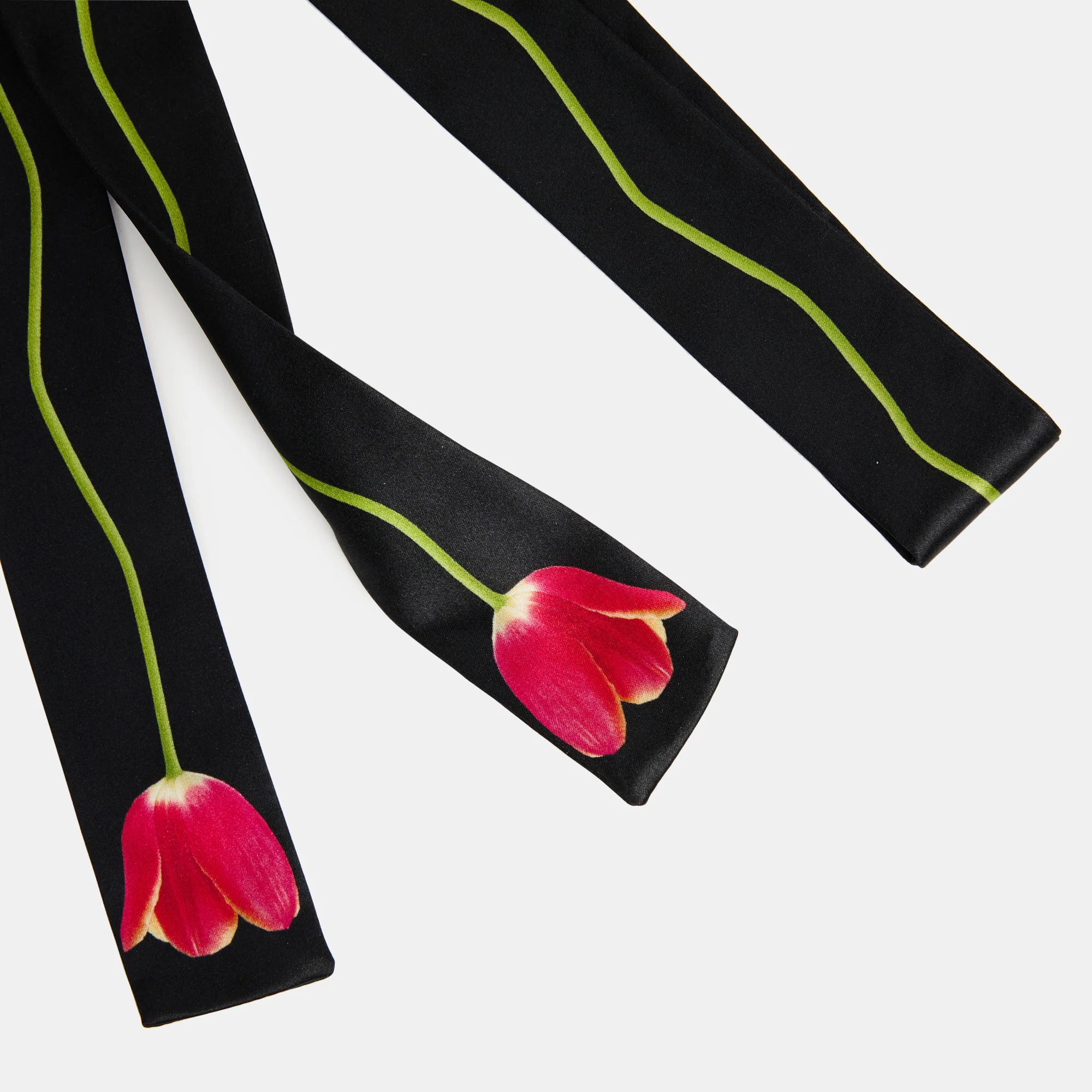 Silk Tie Scrunchie in Tulip - Image 7