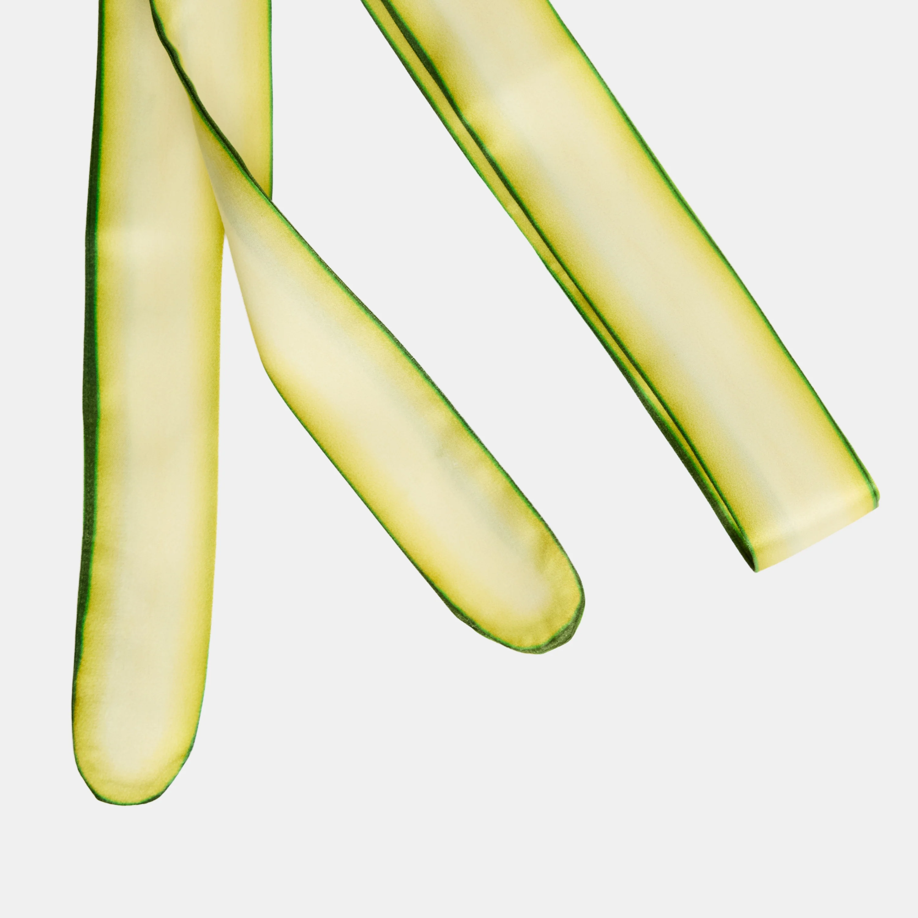 Silk Tie Scrunchie in Zucchini - Image 6