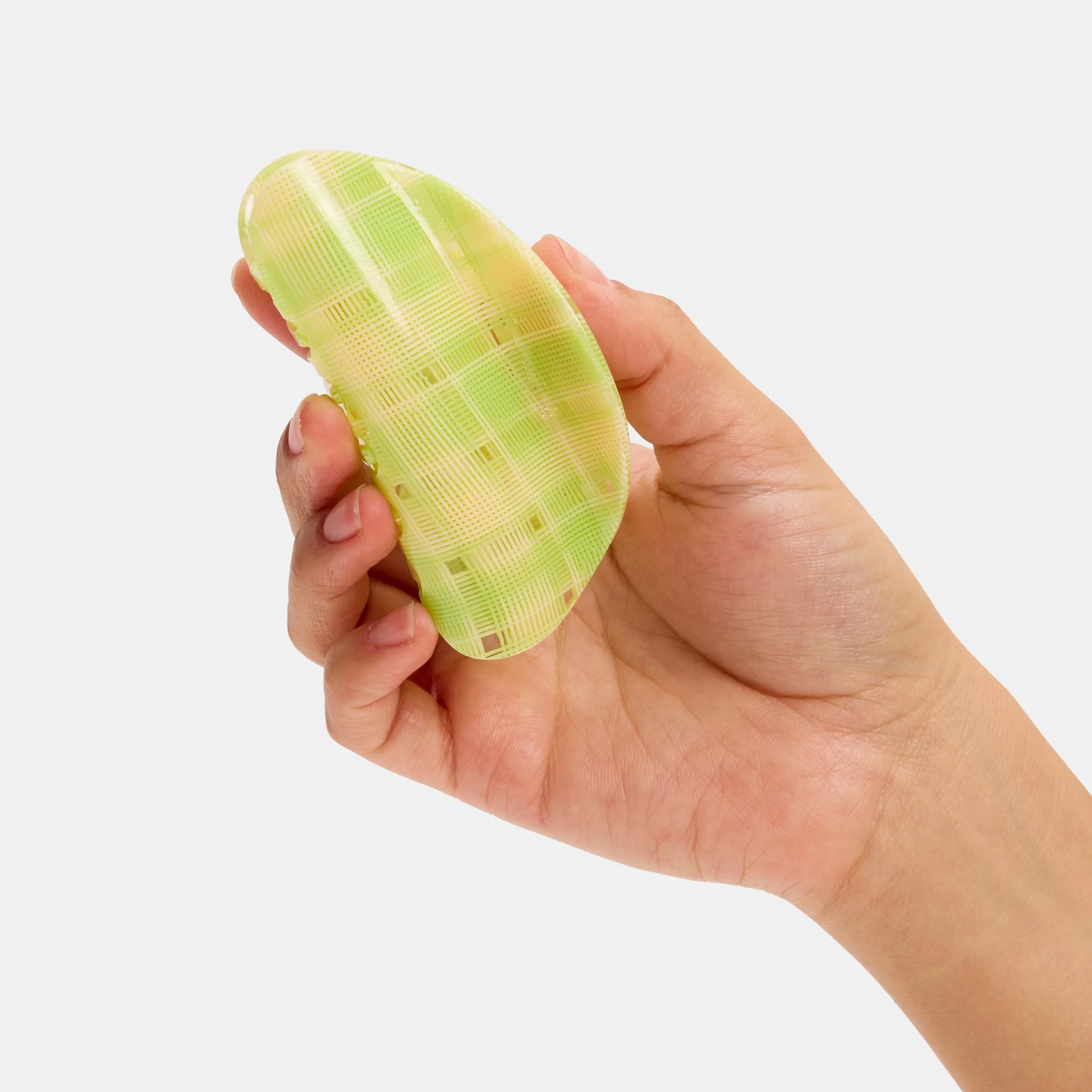 Suki Claw in Lime + Cream Plaid - Image 4